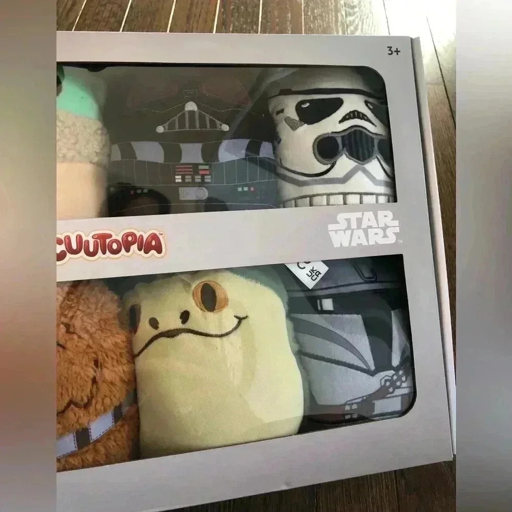Disney 100 Star Wars Cuutopia 5” Plush 8-Pack Soft Plush Toy - Grogu/Chewbacca - Picture 6 of 7